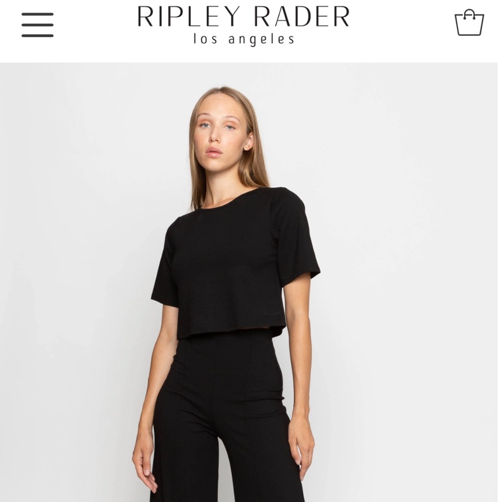 Ripley Rader Black Ponte Short Sleeve Top